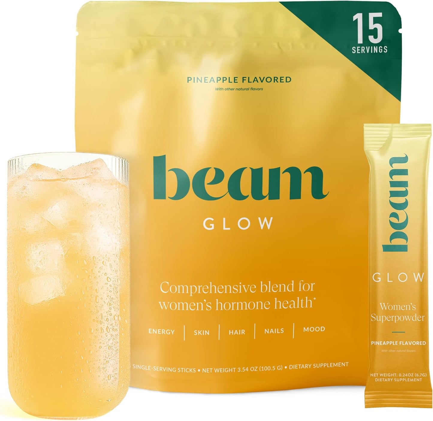BeamGlow - Superpolvo para Equilibrio Hormonal, Belleza y Bienestar Diario