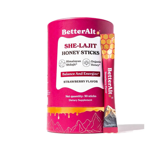 SheLajit – Himalayan Shilajit Honey Sticks para Energía, Equilibrio Hormonal y Vitalidad